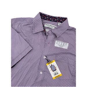 Nick Graham Everywhere Modern Fit Mens Size Medium Performance Stretch Shirt NEW